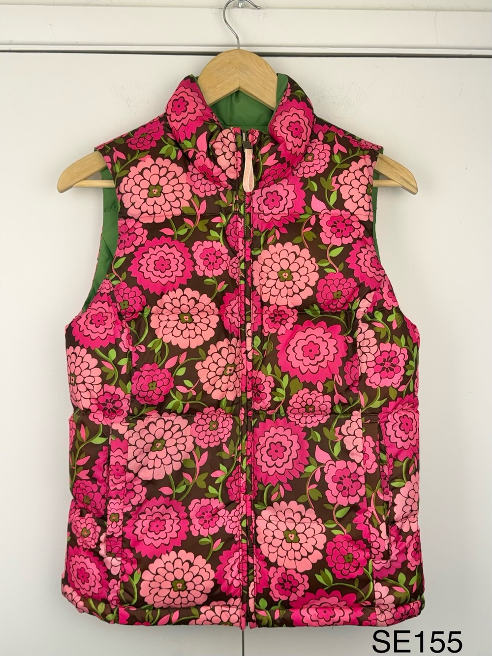Lilly Pulitzer White Label Libbi Reversible Down Puffer Vest XS